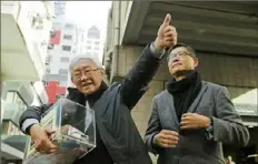  ?? Kin Cheung/Associated Press ?? Cardinal Joseph Zen, left, retired archbishop of Hong Kong.