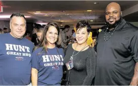  ?? Taste of the Texans ?? Ronnie and DeeDee Killen, from left, with Bianca and Vince Wilfork