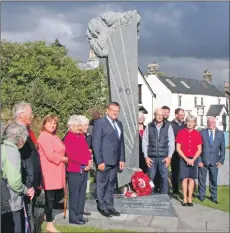  ?? ?? The ambassador laid a wreath at the memorial in honour of Czech and Slovak personnel who were trained in Arisaig.