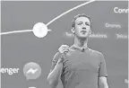  ?? PROVIDED BY FACEBOOK ?? Facebook CEO Mark Zuckerberg advocated for vaccinatio­n in a March post.