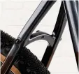  ??  ?? The frameset is compatible with bigger 700c wheels