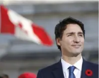  ?? BLAIR GABLE/REUTERS ?? Canada’s new prime minister, Justin Trudeau, outside Rideau Hall after the government’s swearing-in ceremony.