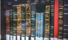  ?? ?? Arabic, English, French, Persian and German books on a variety of topics are part of the prized collection.