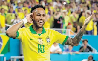  ?? LYNNE SLADKY/AP ?? Retorno. Neymar voltou aos campos com boa atuação e um gol no empate da seleção