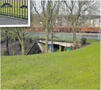  ?? Lancashire police issued a picture, top, showing the site of the attack near Woodland Primary School in Skelmersda­le, above left, in the subway pictured above ??