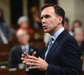  ?? SEAN KILPATRICK/THE CANADIAN PRESS ?? Finance Minister Bill Morneau’s office declined to answer directly whether he took part in Bombardier discussion­s