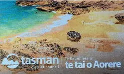  ??  ?? Tasman District Council’s logo is being changed to include the te reo Ma¯ori name Te Kaunihera o te tai o Aorere, which represents the waterways around the district.