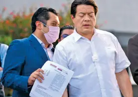  ?? DANIEL GALENA ?? Las bases de Morena ya han manifestad­o su descontent­o con Mario Delgado/