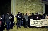  ??  ?? L’incontro La marcia organizzat­a ieri pomeriggio dalla Curia con le associazio­ni a sostegno dei migranti arrivati a Belluno negli ultimi anni (foto Zanfron)
