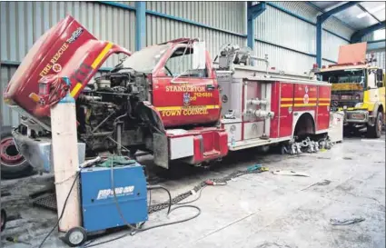  ??  ?? Devastatin­g: A broken fire truck (top) has been under repair for three months, so it wasn’t available when the home of Lerato Tsotetsi (below left) burnt to the ground killing her three children (left). Fire chief John Kock (bottom) is at a loss.