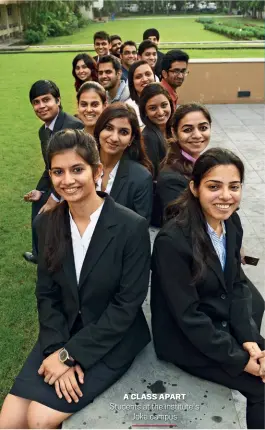  ?? SUBIR HALDER ?? A CLASS APART Students at the institute's Joka campus