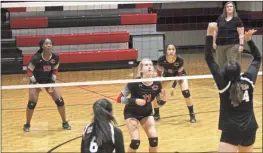 ?? / Contribute­d by Gail Conner ?? The Cedartown Lady Bulldogs opened their season at home against Darlington and Southeast Whitfield last week on Aug. 16.