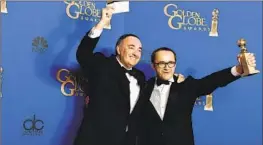  ?? Jordan Strauss Invision/Associated Press ?? PRODUCER Alexander Rodnyansky, left, has spoken out against Russia’s war on Ukraine. His movies “Leviathan” and “Loveless” received Oscar nomination­s.