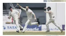  ??  ?? MEMORABLE Shaun Udal, above, celebrates dismissing Sachin Tendulkar in Mumbai in 2006