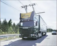  ??  ?? The road is the result of a partnershi­p between the Swedish government and automotive major Scania