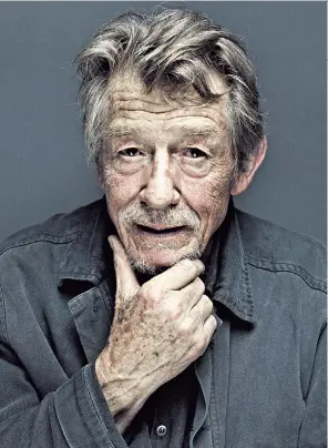  ??  ?? Buoyant: at 75 John Hurt says he’s feeling better than ever