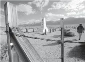  ?? DAMIAN DOVARGANES/AP 1997 ?? The Manzanar Japanese internment camp, near Independen­ce, California, is featured in a collection of short essays available online.