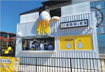  ?? EGGIES PACIFIC BEACH ?? Eggies Pacific Beach is one of several new restaurant­s that have opened this month, in spite of the pandemic.