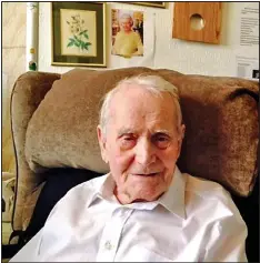  ??  ?? Vulnerable: Robert Clark, 96, is blind and partially deaf