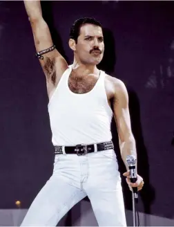  ??  ?? The greatest showman: Freddie Mercury at Live Aid