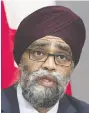  ??  ?? Harjit Sajjan