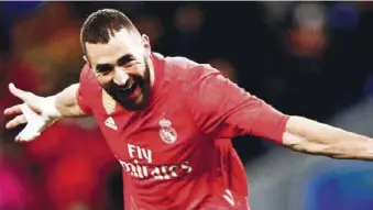  ??  ?? Benzema is back in form
