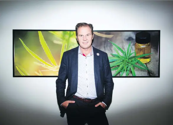  ?? TODD KOROL ?? Mounting challenges in the junior energy sector led Craig Kolochuk to rebrand Calgary-based oil producer Relentless Resources Ltd. into the marijuana-focused SugarBud Craft Growers Corp. earlier this year. “The junior sector, for all intents and purposes, is really dead,” he said.