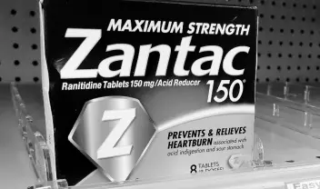  ?? AP ?? A box of Maximum Strength Zantac tablets.