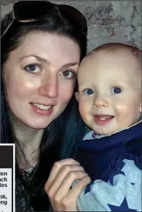  ??  ?? Heartbreak: Gemma Littley with Dexter, who tragically died weeks after his first birthday