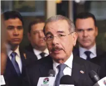  ??  ?? Danilo Medina:“Prefiero esperar que la Junta termine”.