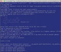  ??  ?? The Spark Cassandra Connector creating a key space, a table and inserting data to the table from spark-shell.