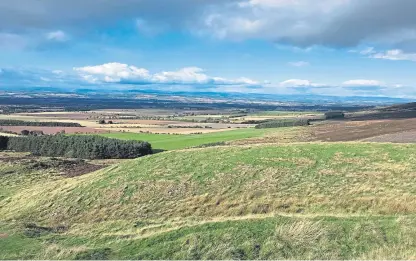  ??  ?? The view to Birnam Wood from the Fortress on Dunsinane Hill, supplied by our correspond­ent who argues not enough is being done to promote Perthshire tourism.