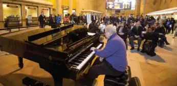  ?? CARLOS OSORIO/TORONTO STAR ?? Award-winning pianist Emanuel Ax performs at Union Station as part of the “Pianos in the City” event.