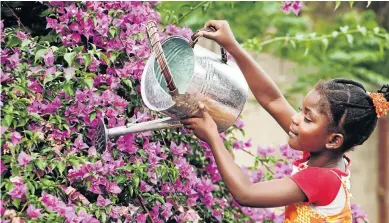  ?? /I-STOCK ?? Five- to six-year-olds can water household and outside plants.