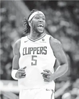  ?? ERIK WILLIAMS/USA TODAY SPORTS ?? Clippers forward Montrezl Harrell is averaging 15.8 points and 7.4 rebounds coming off the bench.