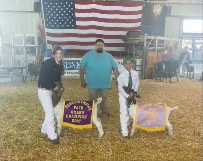  ?? PHOTOS SUBMITTED ?? Catie Spackman of Willits FFA won Supreme Grand Champion and Ivan Estrada of Willits 4H won Reserve Grand Champion.