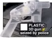  ??  ?? PLASTIC: 3D gun seized by police