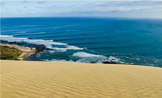  ??  ?? Another one of our legends, our waves! While we often look overseas as a bench mark for epic waves, why is it that internatio­nal surfers look to our shores as must do places to visit, for dream like set-ups such as this! While it's nice to travel and...