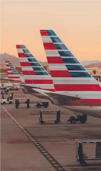  ?? ?? American Airlines’ livery will be seen at Brisbane Airport for the first time later this year.