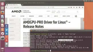  ??  ?? De opensource drivers voor AMD-gpu's ondersteun­en inmiddels OpenGL 4.x, wat voor veel games vereist is.