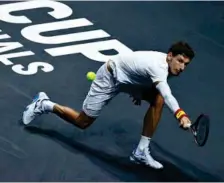  ?? AP ?? Pablo Carreño (31) intenta llegar a una pelota.