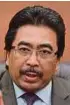  ??  ?? Datuk Seri Johari Abdul Ghani