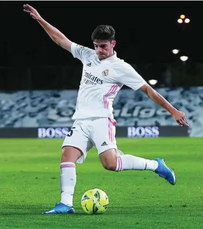  ?? REALMADRID.COM ?? El canterano Miguel Gutiérrez va a ser el titular en la banda izquierda contra el Granada