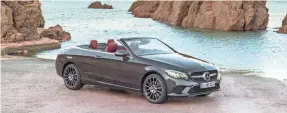  ?? MERCEDES-BENZ ?? Mercedes calls its C300 Cabriolet convertibl­e a drop top.