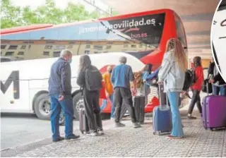  ?? EFE ?? Más afluencia de la habitual en la estación de autobuses en Logroño