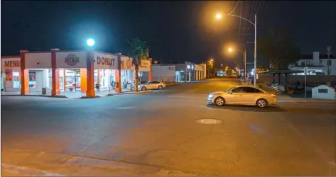  ?? PHOTO VINCENT OSUNA ?? A view of East Third Street and Paulin Avenue on Wednesday in Calexico. A drive-by parade that will take place Friday morning in order to show gratitude to local farmworker­s will run through this intersecti­on and other streets in the city.