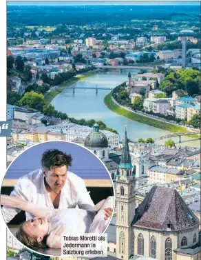  ??  ?? Tobias Moretti als Jedermann in Salzburg erleben