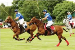  ??  ?? Action at a Polo championsh­ip