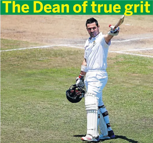  ?? Picture: GETTY IMAGES ?? HERO DOWN UNDER: Top-order batsman Dean Elgar’s century in the first of three tests last month helped secure a series victory in Perth, Australia