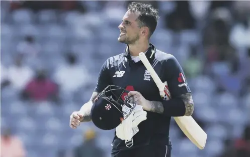  ??  ?? 0 Alex Hales’ representa­tives say the ECB’S message was that his place in England’s World Cup squad would be judged on playing merit.